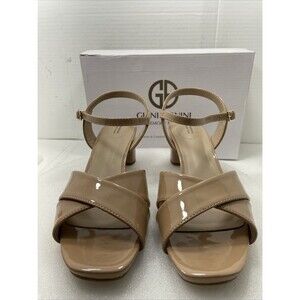 Giani Bernini Zummaa Heel Dress Sandals, Nude, Women Size 9.5 Item#672